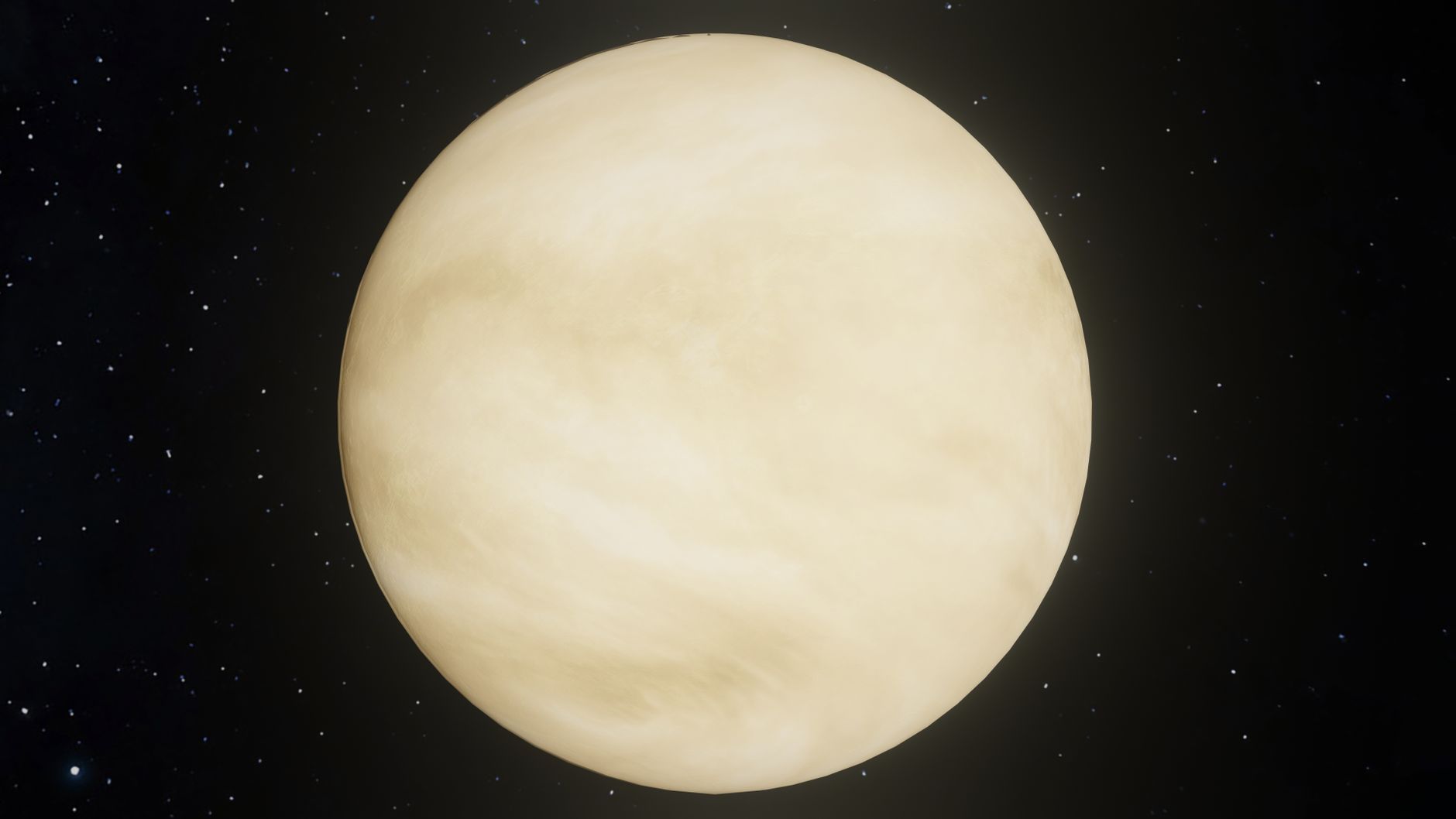 金星的图像，展示其几乎颠倒的自转轴。